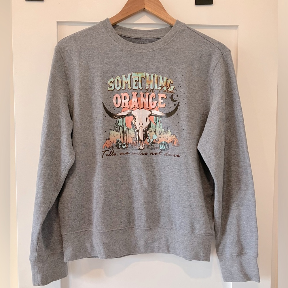 “Something in the Orange” Youth Girls Crewneck Sweatshirt